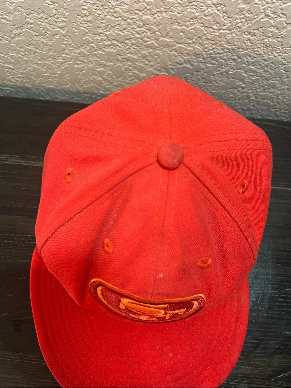 New Era 49ers Fitted Hat Coral 7 5/8